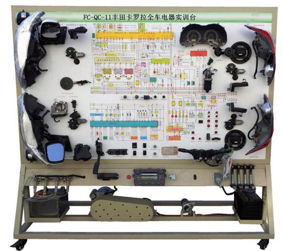 豐田卡羅拉全車(chē)電器實(shí)訓(xùn)臺(tái)
